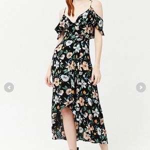 Forever 21 floral wrap dress